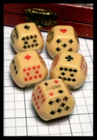 Dice : Dice - Poker Dice - D10 Vintage Set of 5 - Ebay Nov 2014